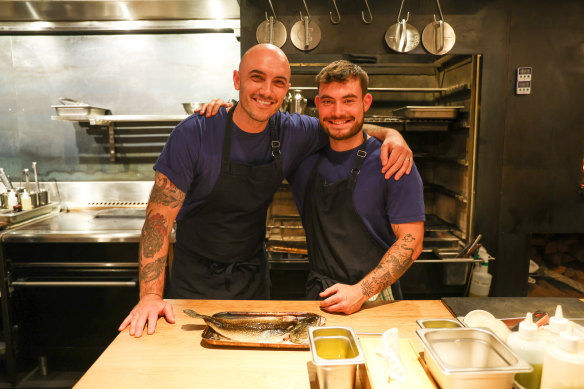 Chefs Nathan Sasi and Remy Davis.