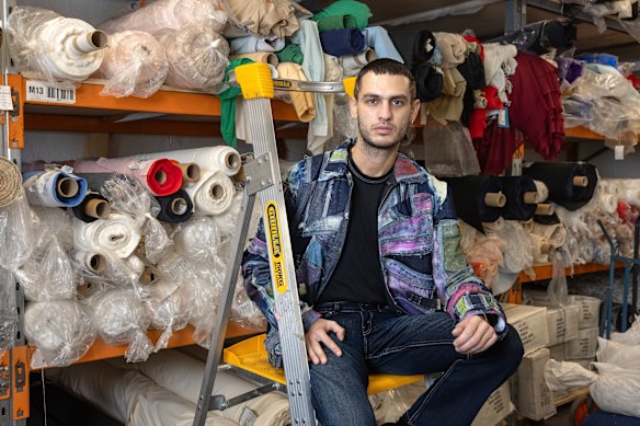 Artist and fashion designer Jordan Gogos: “You can be as talented as you want, but without the right machines, you can’t execute it.”