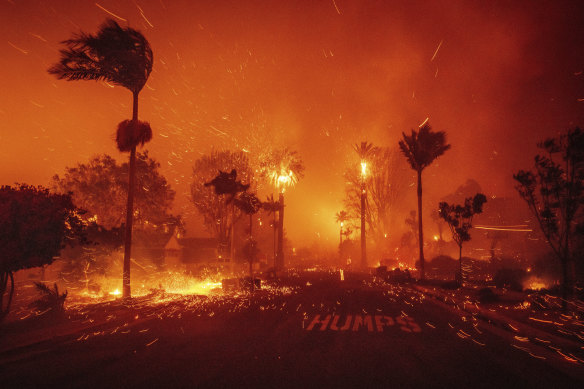 Officials said on Wednesday the Palisades fire was not contained and growing.
