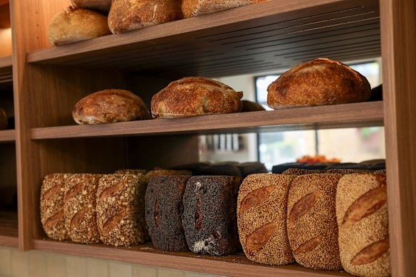 Eight styles of sourdough bread are offered.