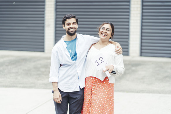 A first home buyer couple made the winning bid for the Marrickville unit. 