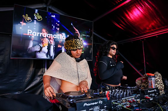 DJs at Parramatta Lanes festival last year.