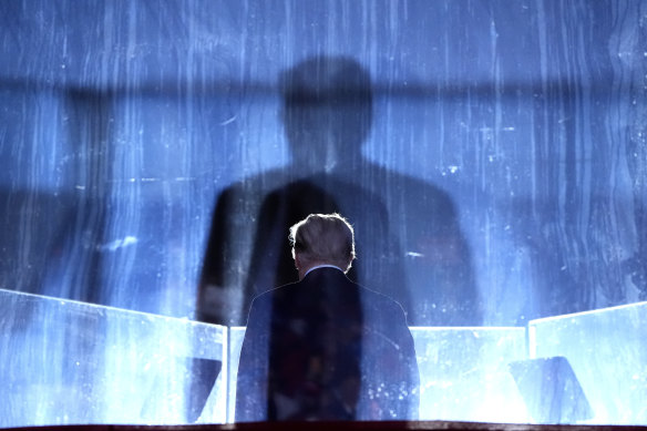 Republican presidential nominee  Do<em></em>nald Trump at a campaign event at the Butler Farm Show, Pennsylvania, on Saturday.