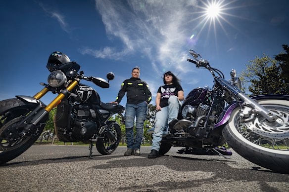 Motorcyclists Ilona Szabo and Irene Gianelli talk about Melbourne’s potholes and road conditions.