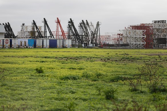 A site with a proposed waste-to-energy facility in Laverton North in Melbourne.