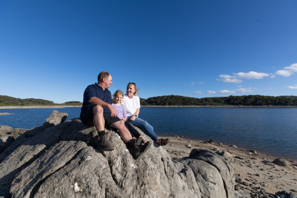 Andrew and Myra Rist with daughter Reeve. 