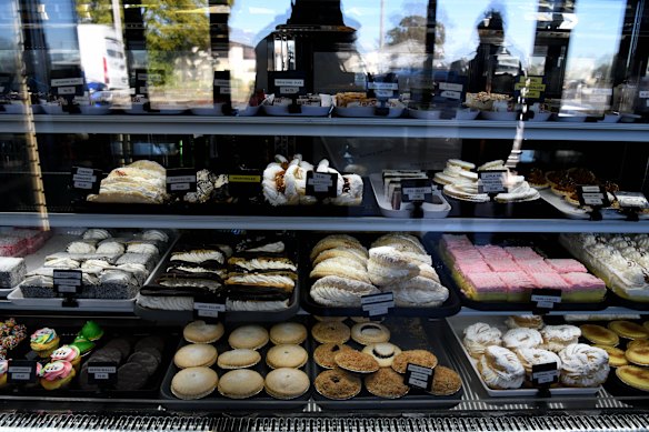 The menu also includes sweet pies and pastries. 