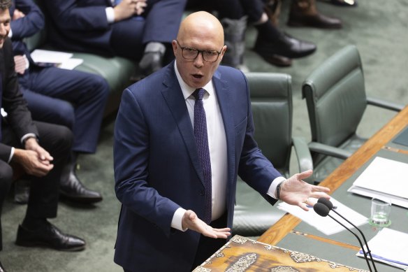 Opposition Leader Peter Dutton.