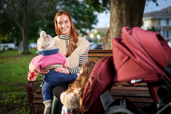 Clare Taheri has chosen to keep her children, Persephone and Theodore, out of childcare.
