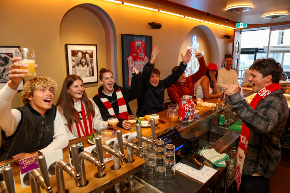 Curly Lewis Brewing in Bondi backs the Sydney Swans for a huge Grand Final day of beers and fish and chips.