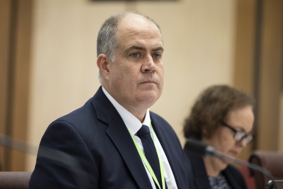 ABC managing director David Anderson is being questioned at a Senate estimates hearing about Antoinette Lattouf. 