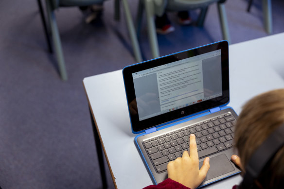Students use a locked-down browser which is aimed at preventing cheating.