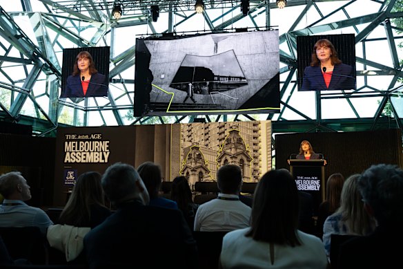 Evans said Melbourne would need to “pull the future out of our brains” and not rely on the city’s famed liveability.