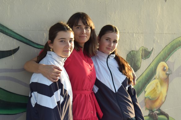 Cooper and her two daughter still at school – Ophelia, 14, and Hope, 16. 