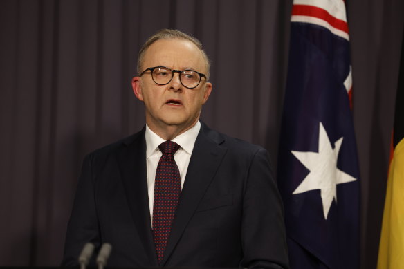 Anthony Albanese says he respects the decision of the Australian people.