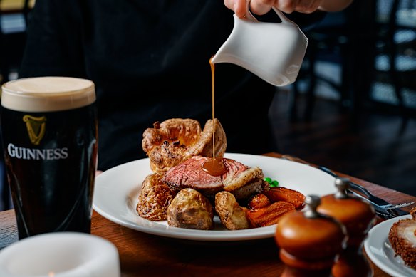 Wash your roast down with a pint of Guinness at The Lion and Wombat.