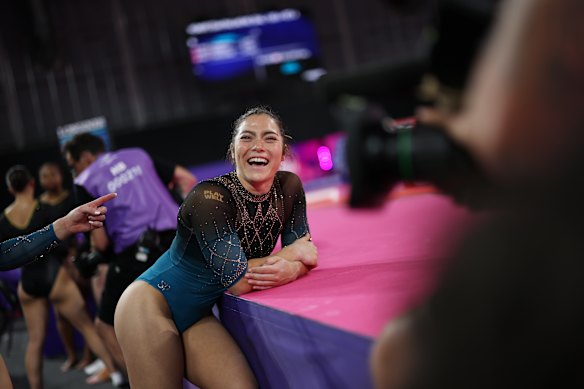 Georgia Godwin is the most-decorated Australian gymnast at the Commonwealth Games.