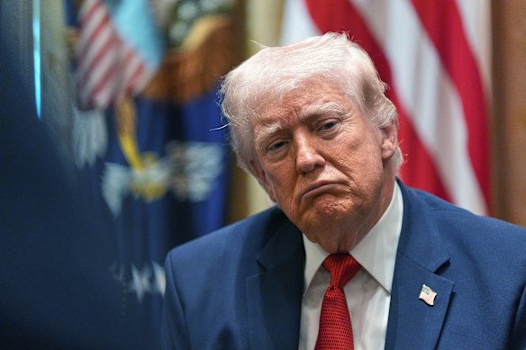 At a cabinet meeting, Trump again criticised Australia for not participating in the war against Iran.