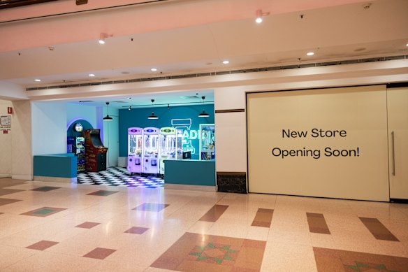 Greenwood Plaza has a growing number of empty shopfronts being used as “activations”. 