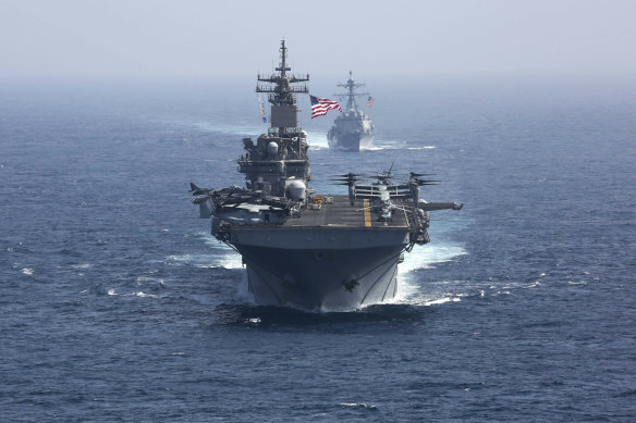 The USS Abraham Lincoln had been deployed to the region.