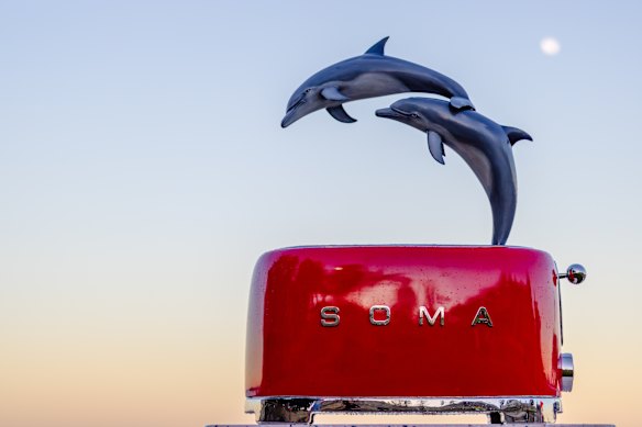 Drew McDonald’s sculpture SOMA at the 2026 Sculpture by the Sea exhibition.