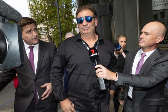 John Setka at Melbourne Magistrates Court in March.