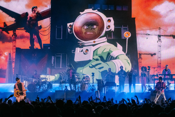 Gorillaz at John Cain Arena.