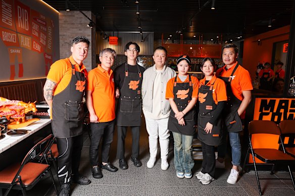 The team at Master Cow Hot Pot.