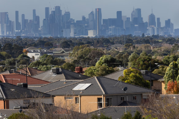 Australian home values fell just 0.14 per cent in February.