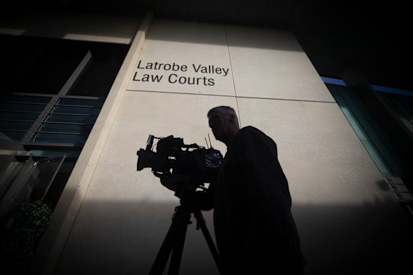 The trial is being heard at the law courts in Morwell.
