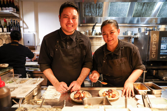 Chefs and co-owners Francis Dela Cruz and Aileen Aguirre.