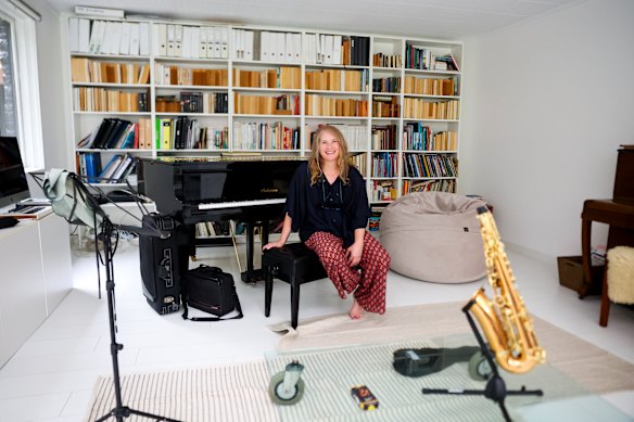 Lisa Saville in her creative studio.