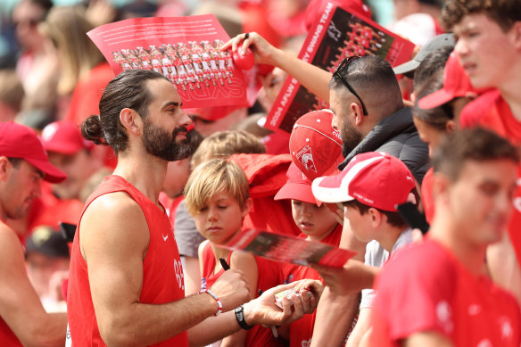 Brodie Grundy and the Swans are riding a wave of excitement.