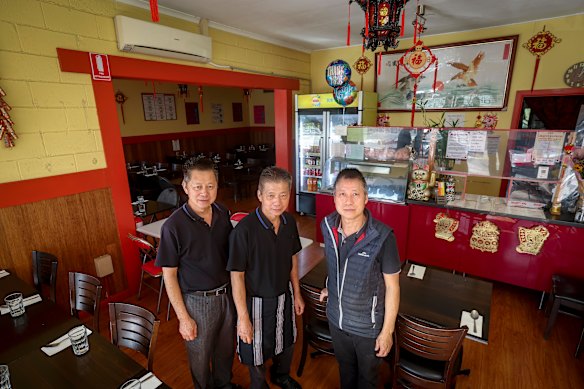 From left: Ly, Chay and Lim Ung will farewell Sunshine on Sunday with one final dinner service.