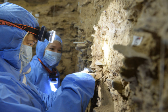 Researchers had access to the site for only a few days, in the middle of night in sub-zero temperatures.