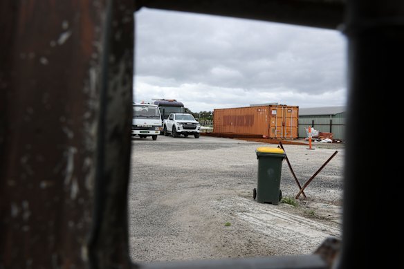 Residents are concerned concrete slabs and shipping containers have been placed in the former Nufarm site without approval. 