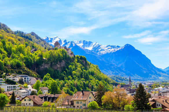 Vaduz, the capital city of Liechtenstein.