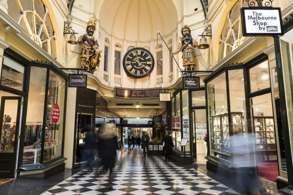 Melbourne’s Block Arcade.