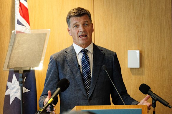 Opposition Leader Angus Taylor wanting a bet each way