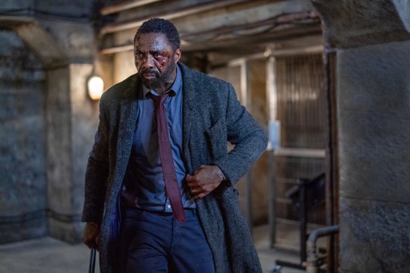 Idris Elba is compelling in Luther: The Fallen Sun, so you can just about go along with the wildly implausible train of events.