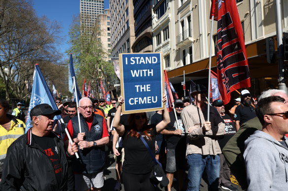 CFMEU rally - Figure 7