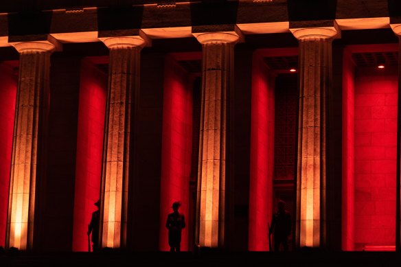 A dawn service at Melbourne’s Shrine of Remembrance. Thousands of veterans are sharing in $13 billion in extra, but delayed, compensation and health payments.