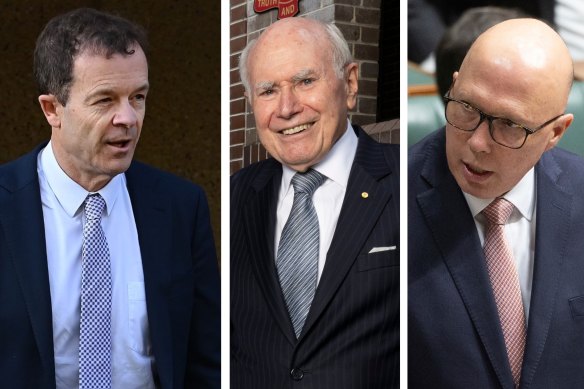 Mark Speakman  - Photo: Kate Geraghty

John Howard - Photo: Janie Barrett

Peter Dutton Photo: Alex Ellinghausen