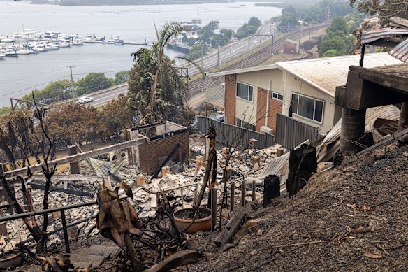 Sixteen homes were destroyed by fires in Koolewong on Saturday.