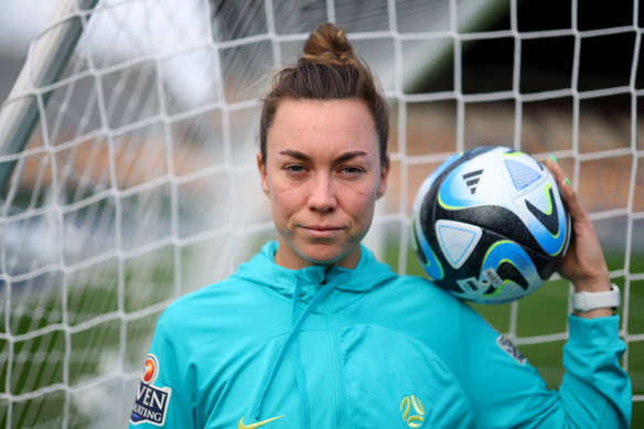 Mackenzie Arnold has emerged as the Matildas first-choice goalkeeper in the past year.