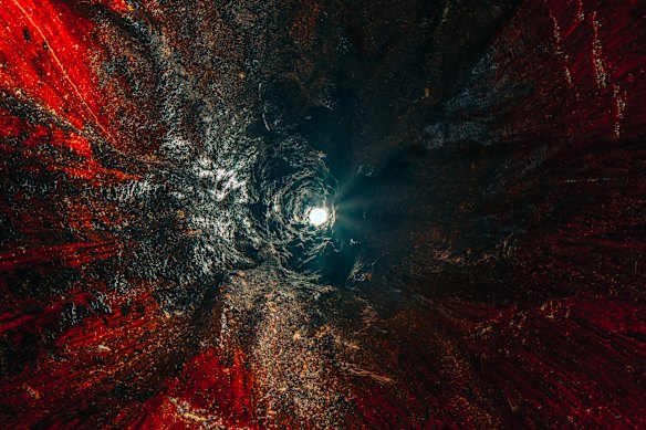 “A didgeridoo is deliberately hollowed out by termites, which is why it looks like a cave,” Brooks says.
