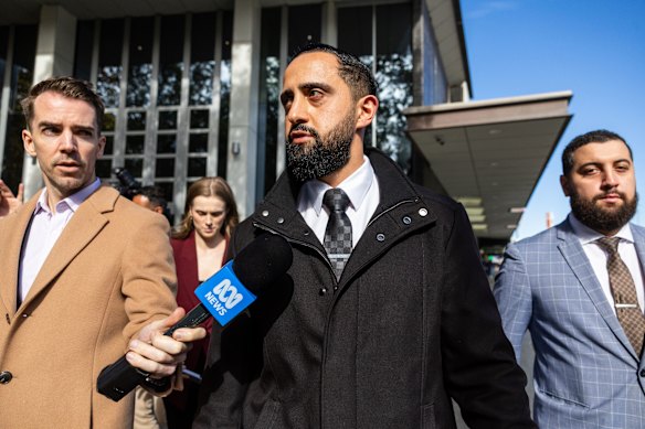 Mohamad Sakr, lawyer for Mohammed Skaf, declined to comment to media outside Bankstown court.