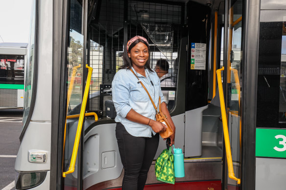 Maiwase Katambi said her bus journey to the city took a lot longer than the train.