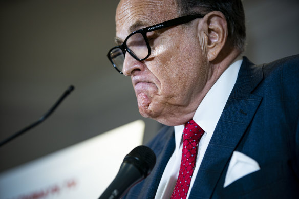 Rudy Giuliani, a former New York mayor and US associate attorney general, was personal lawyer to former US president Donald Trump.