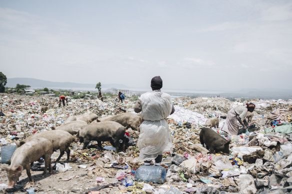 A dump in Nakuru, Kenya. A trade group is pushing United States trade negotiators to demand a reversal of the country’s strict limits on plastics.